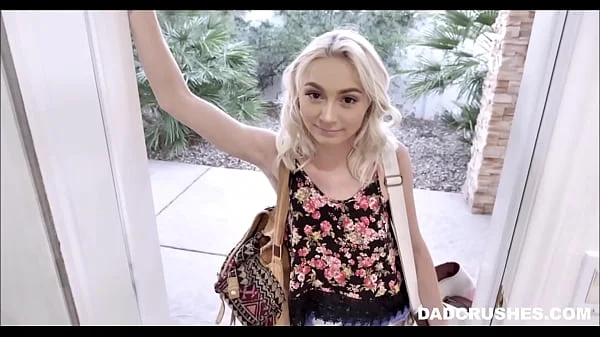 Tiny Blonde Teen Stepdaughter Shows Up At Stepdad's Doorstep POV