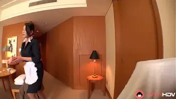 Japanese maid, Rei Kitajima was caught masturbating at work, uncensored