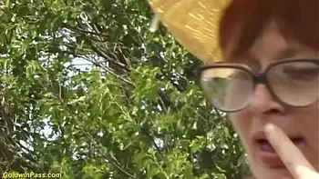 german hairy granny outdoor fucked with huge turnip