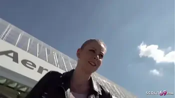 GERMAN SCOUT - Urlauberin Julia am Ballermann 6 auf Mallorca bei echtem Strassen Casting AO gefickt