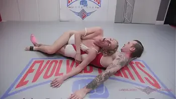 Mona Wales mixed nude wrestling face fucking