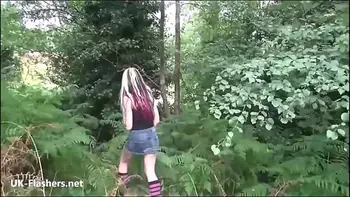 Amateur flasher Simonas outdoor cucumber masturbation and alternative homemade exhibitionism