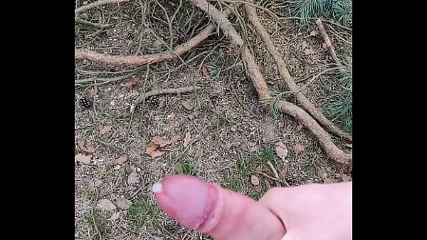 jerking off in forest