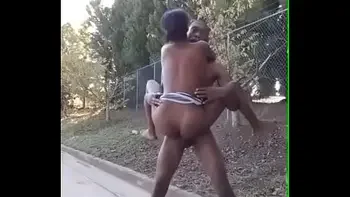Nigeria guy fucking outdoor