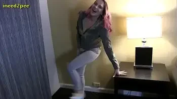 They can't hold their bladder and pissing their tight pants jeans 2019