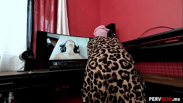 Arab stepmom caught me watching MILF porn and wanted to join