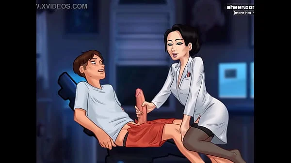 Hot sex with a mature lady and blowjob from a nurse l My sexiest gameplay moments l Summertime Saga[v018] l Part 12