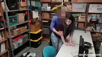 Curvy goth thief slut punish fucked by corrupt cop