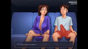 Petite milf receiving a sexy massage and giving us a handjob l My sexiest gameplay moments l Summertime Saga l Part #5