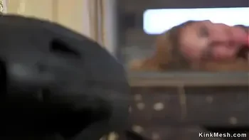 Stunning gagged Milf anal fucked and cummed