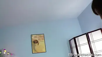 Busty mistress dildo fucking and pegging