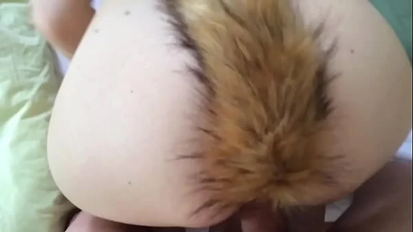 Having sex with fox tails in both
