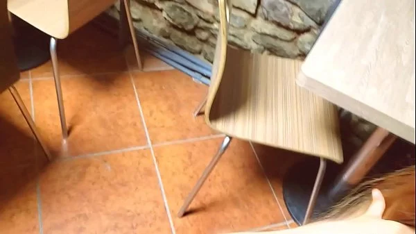 Deepthroat and cum in the mouth. Beautiful young woman gets horny!