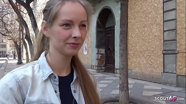 GERMAN SCOUT - CUTE TEEN KINUSKI TALK TO REAL LEG SHAKING ORGASM CASTING