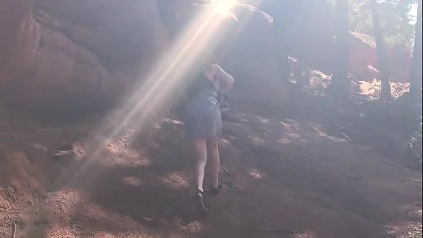 Redhead Sucks Uncircumcised Cock In Public