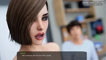 Hot milf teacher is licking her gorgeous big boobs on cam for her student l My sexiest gameplay moments l Milfy City l Part #4