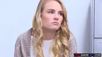 MILF stepmom saves her stealing teen from going to jail