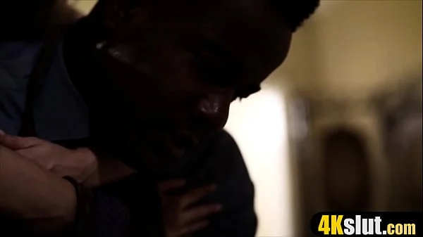Petite Piper Perri gets impaled on a huge black dong