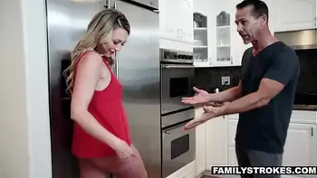 Blonde Teen Stepdaughter Lets Stepdad Fuck Her In Front Of stepmom