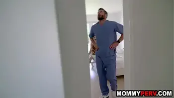 Hot stepmom screws her stepson because stepdad is working too much
