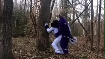 Fursuit Couple Mating in Woods