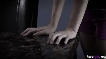 Cadey Mercury gets her hairy pussy fucked by the wall and she screams as she gets pounded!