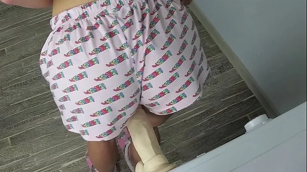 Russian Girl Sasha Bikeyeva - y. Having Fun with a Very Big Dildo while Parents are not at Home