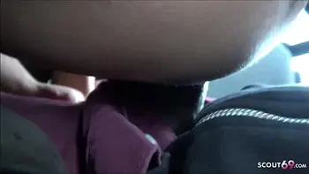 Echte Strassen Nutte im Auto gefickt von Flüchtling Deutsch - German Hooker