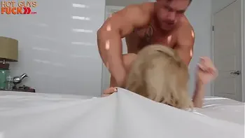 Beefy Dude Trys His First 18yo Pussy.