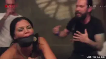 Huge tits wife gets dp group fucking