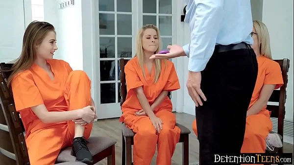 Detention center admin finds a remote vibrator in teen