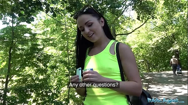 Public Agent Kittina Clairette gets creampied fucking outdoors