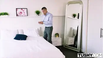 TUSHY Blonde Bombshell Wanted To Be Ga By Her Professor By Any Means Necessary