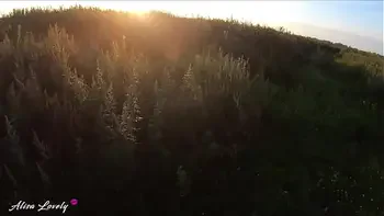 Public Outdoor Fuck Babe with Sexy Butt - Young Amateur Couple POV