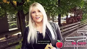 POV PICKUPS ► OUTDOOR PARK-FUCK ◄ Hot German Blonde Tatjana Young Banged by Stranger in the woods