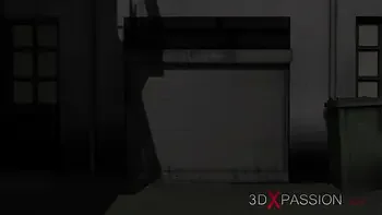 Two hot sex slaves in human cages fucked by a big man in a mask in the basement