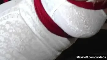 Asian Dungeon Slut Maxine X Cums & Squirts In Ratchette Gag!