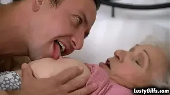 Norma B needs a young cock in her vintage pussy and ROb is happy to give it to her