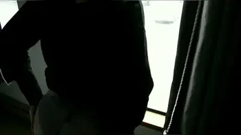 Huge booty milf loves to put on a window show