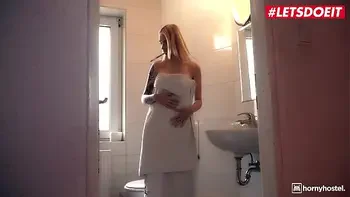 LETSDOEIT - Russian Blondie Arteya Bangs With Her BBC Roommate After Shower