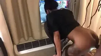 Backshot front the window