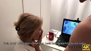 TUTOR4K. Guy set cameras and was right because they helped him fuck teacher
