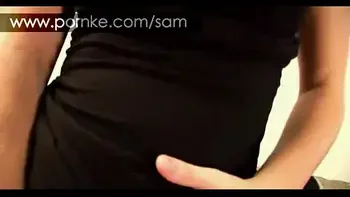 Hot looking teenager Samantha Gauge in her tight sexy jeans