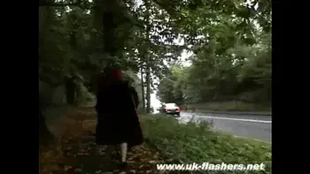 Pregnant Redhead In Public