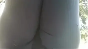 Your neighbor does yoga in the garden and squirts in her warm yoga pants