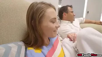 Naughty teen stepsister loves moaning on big cock