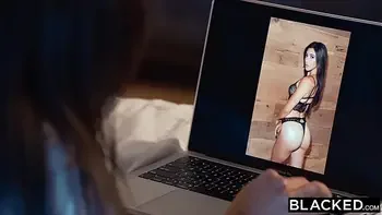 BLACKED BBC-obsessed Brooklyn seduces her new manager Rob