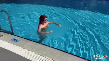 Redhead Hard Fucking and Deep Blowjob - Cum in Mouth