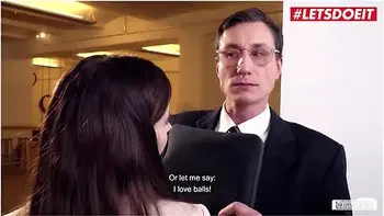 Vanda Angel Seduces Nerdy New Guy Into Hard Office Sex