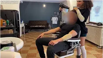 He Cums In The Throat By The Barbershop, I Jumped On His Cock - Beatrice Segreti
